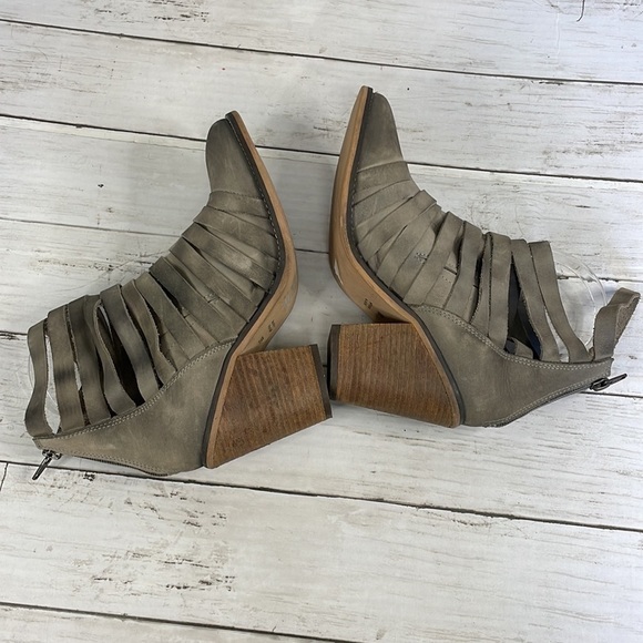 Free People Taupe Hybrid Strappy Heel Bootie - Picture 5 of 14